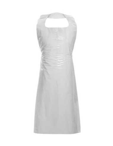 Disposable aprons LDPE 25my 125x75cm 100pcs white