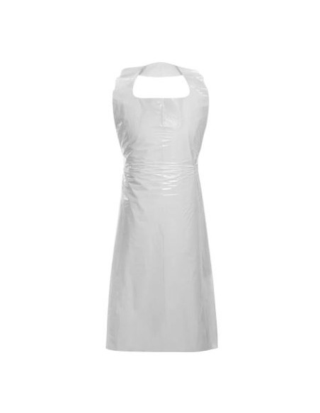 Disposable aprons LDPE 25my 125x75cm 100pcs white