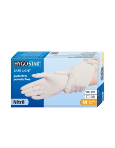 Nitrile gloves powder-free Safe Light 100pcs white