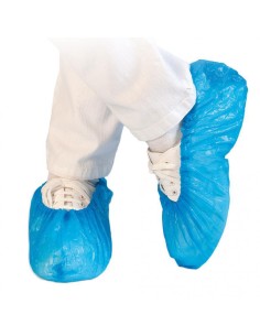 Disposable overshoes CPE 75my 50pcs blue