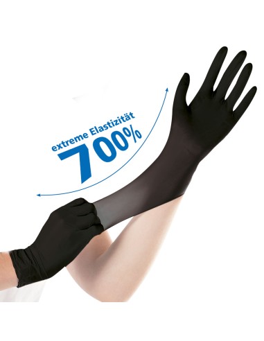 Nitriilkindad puudrita Safe Super Stretch 100tk must