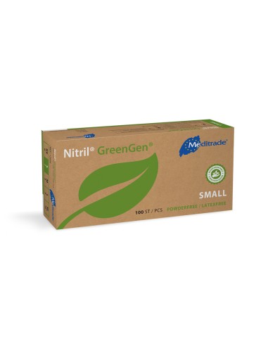 Nitriilkindad puudrita biolagunevad GreenGen 100tk roheline