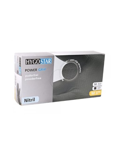 Nitriilkindad puudrita Power Grip 50tk