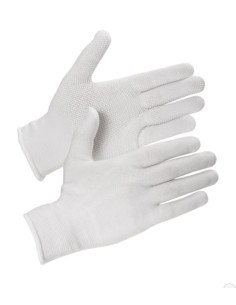Nylon gloves with rubber dots KK102 2
