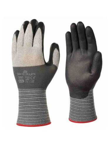 Microfiber gloves with nitrile coating SHOWA 381