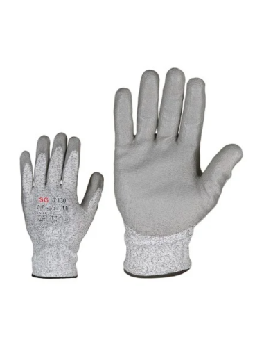 Cut resistant gloves PU coating on palm level B