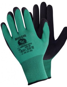 Polyester gloves rough latex coating palm