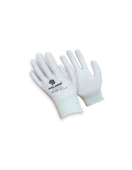Textile gloves with PVC micro-dots, ESD