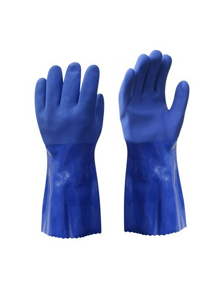 Kummikindad puuvillavoodriga PVC 35cm sinine