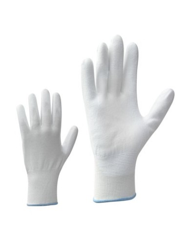 Nailonkindad PU-kate peopesas 123 valge