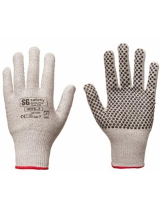 Cut resistant gloves with rubber dots HDPD-5 level D