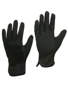Textile gloves with micro-dots 019 black