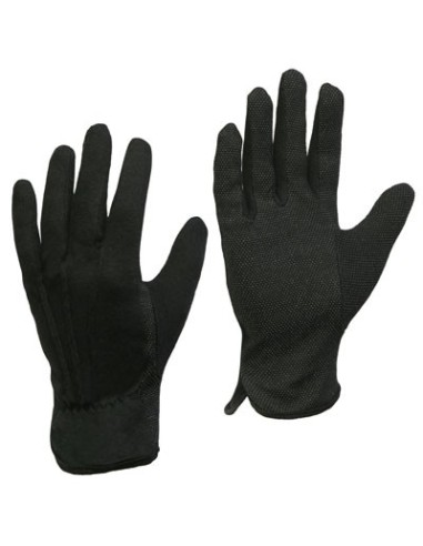 Textile gloves with micro-dots 019 black