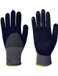 Nylon gloves foam nitrile with coated rubber dots 127 2