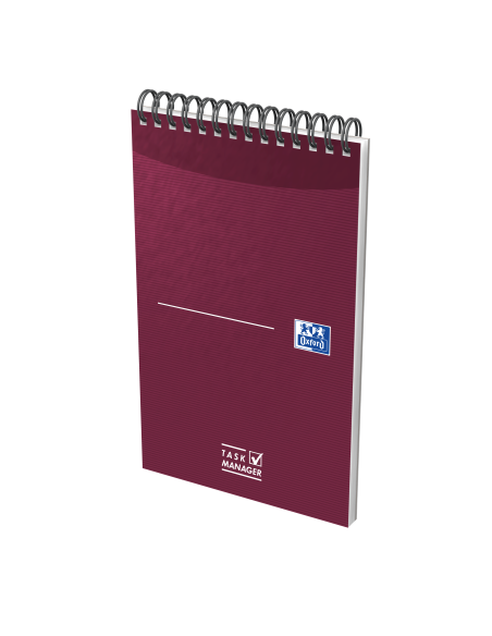 Spiraalplokk Oxford Task Manager 125x200mm 70 lehte 90g jooneline spiraal ülal