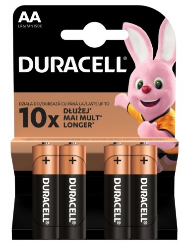 Battery Duracell AA/LR6 Basic MN1500 4pcs/pack