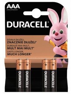 Battery Duracell AAA/LR03 Basic MN2400 4pcs/pack