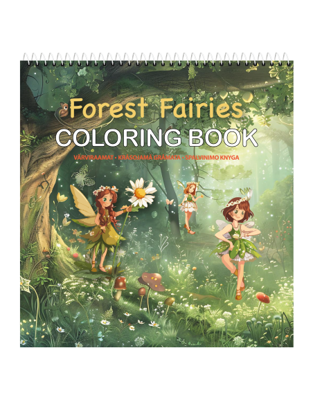 The creative colouring book College Forest Fairies  210x220/23 sheets, spiral on top