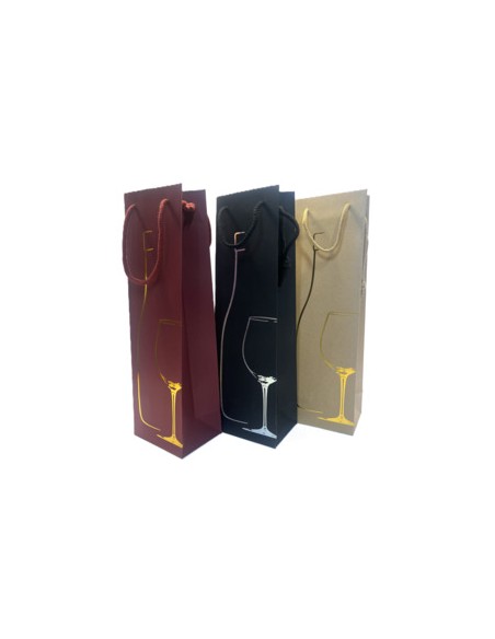 Sangadega pudelikott DELUX 12x9x39, assortii