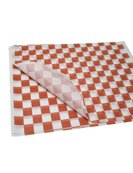 Pärgament 300x400mm Damka printed Red Coca-Cola, valge