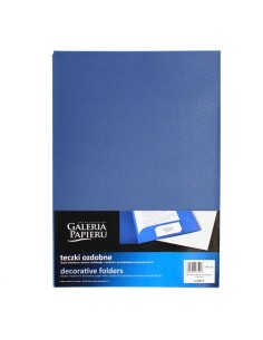 Document cover A4 cardboard metallic navy blue