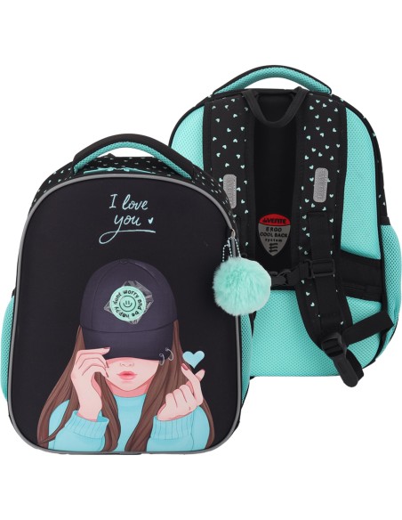 Seljakott deVENTE Choice K-Pop Heartbeat 38x29x17cm, 17L, 800g
