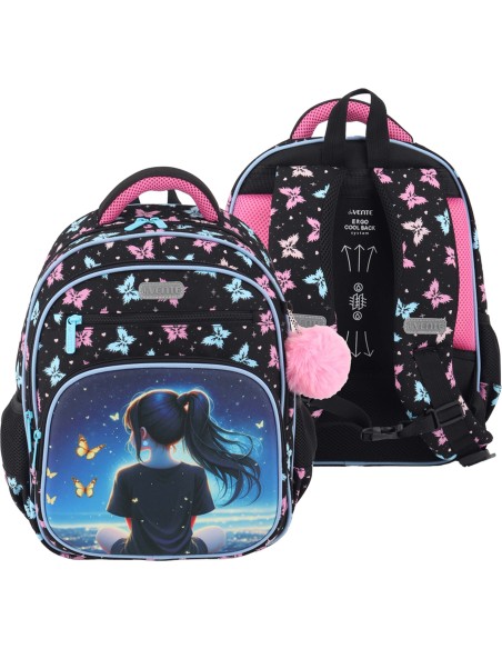 Backpack deVENTE Grade Butterfly Dreams, 37 × 28 × 16 cm, 16 L, 700g