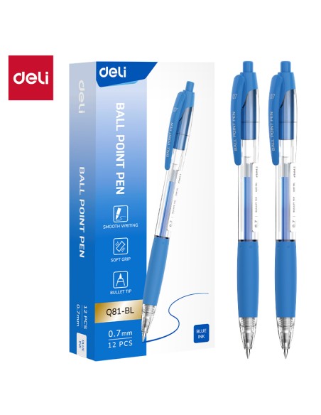 Pastapliiats DELI Q81 0.7mm nupuga sinine