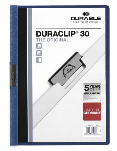 Kiilkaaned Durable DuraClip 30-le lehele, tumesinine