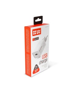 USB Charger Colorway 1USB AUTO ID 2A (10W) white