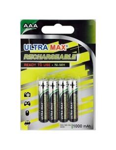 Akupatarei Ultramax 1000mAh HR6 4xAAA