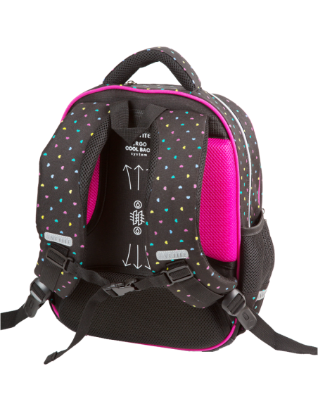 School Backpack deVENTE "Hey Girl", Hard Shell, 37x28x16 cm, 16 L, 700 g