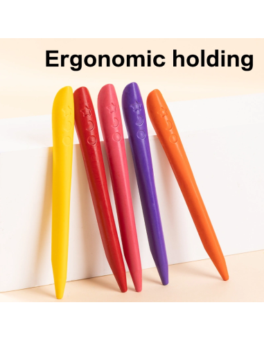 Plastic Wax Crayon DELI 12 colors