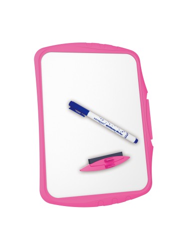 Valge tahvel Keyroad 21.5x29cm kahepoolne, plastikraamiga, markeriga