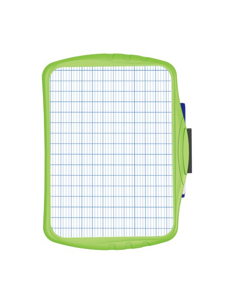 Valge tahvel Keyroad 21.5x29cm kahepoolne, plastikraamiga, markeriga