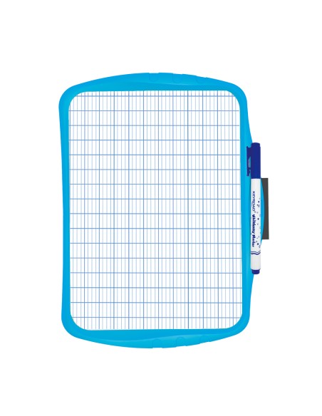 Valge tahvel Keyroad 21.5x29cm kahepoolne, plastikraamiga, markeriga