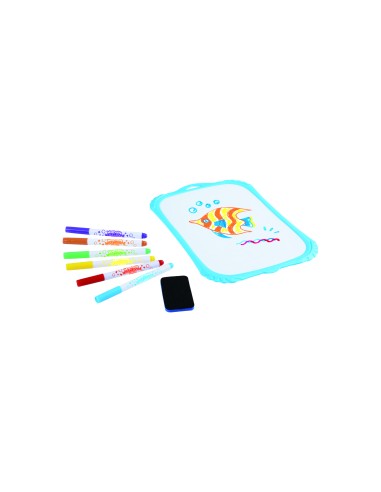 A4 Water-proof white board with 6 colors marker pens/set