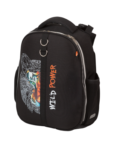 School Backpack deVENTE "Wild Power", Hard Shell, 38x28x16 cm, 17 L, 950 g