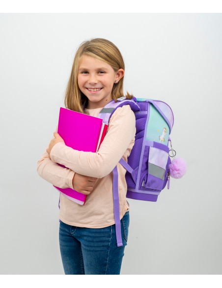 Ergonomic Schoolbag Belmil 405-41/AG Rainbow Unicorn Magic