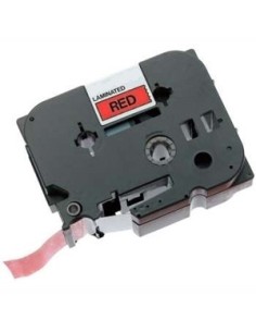 Etiketilint Brother TZe-431, Lamineeritud, Black on Red