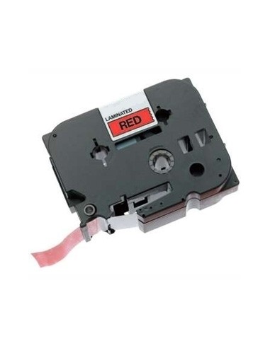 Etiketilint Brother TZe-431, Lamineeritud, Black on Red