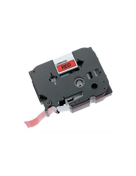 Etiketilint Brother TZe-431, Lamineeritud, Black on Red