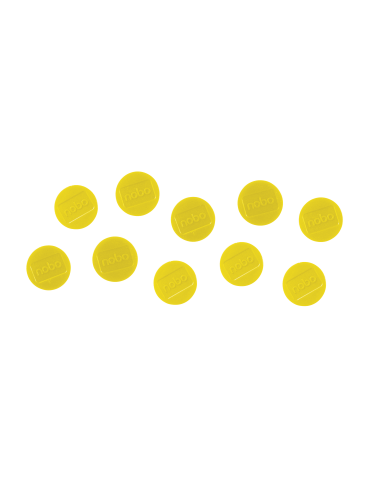 Magnet 38mm 10pcs yellow