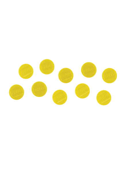 Magnet 38mm 10pcs yellow