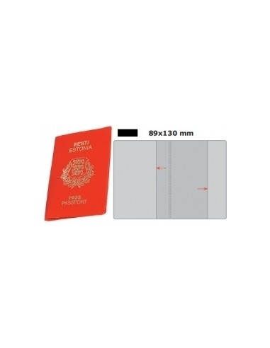 Passport cover Prolexplast, 89x130mm, soft, black