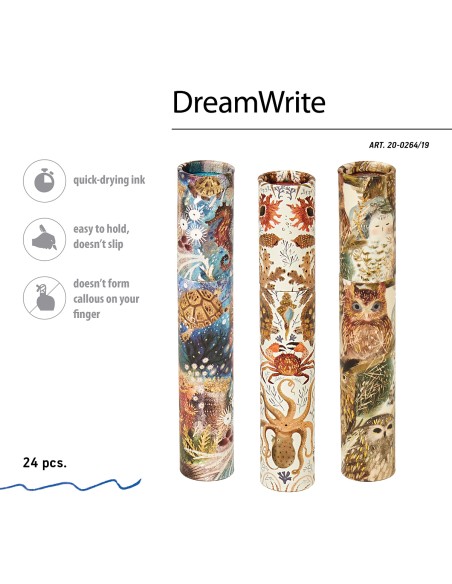 Pastapliiats Bruno Visconti DreamWrite. Fauna  0.7mm sinine