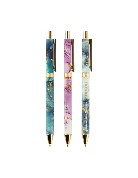 Blue ink ballpoint pen "ArtClick.Carrara Bright" 0.5 MM, 3 types mix