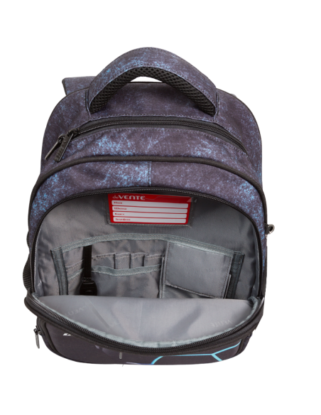 School Backpack deVENTE "Super Division", Hard Shell, 37x28x16 cm, 16 L, 700 g