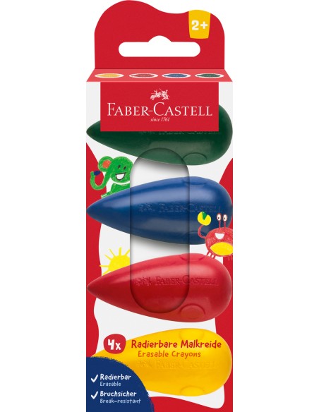 Rasvakriidid Faber-Castell 6-värvi muna