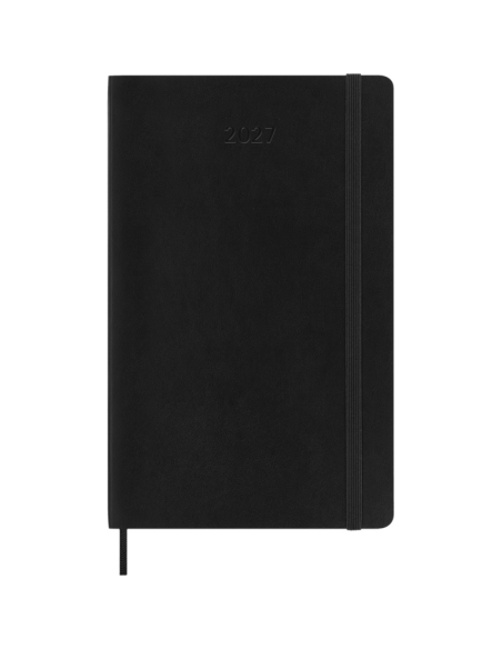 Kalendermärkmik Moleskine 2027 9x14cm, nädal H, pehmed kaaned, must